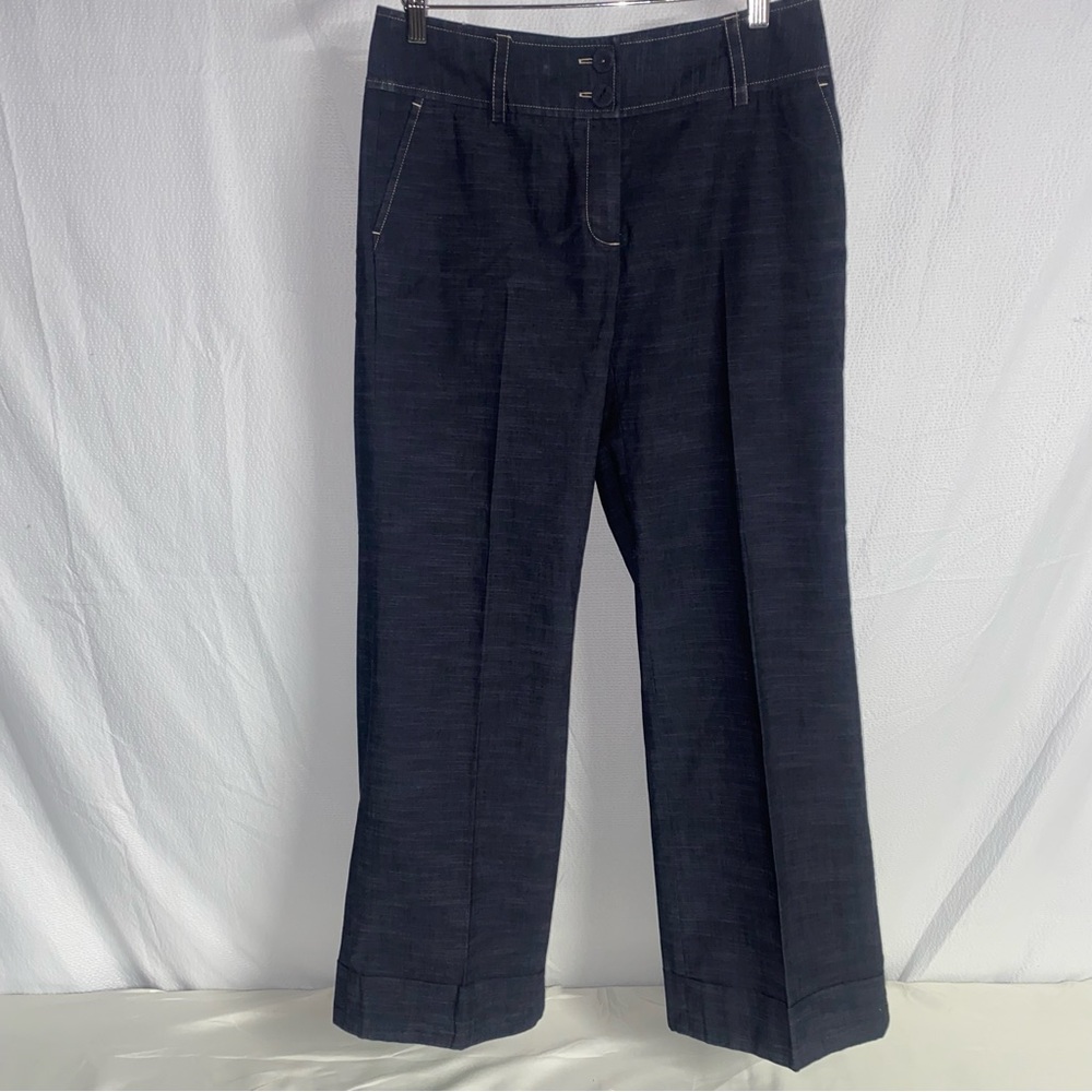 Apt. 9 Wide Leg Dress Pant, Size 6, Dark Gray/Black